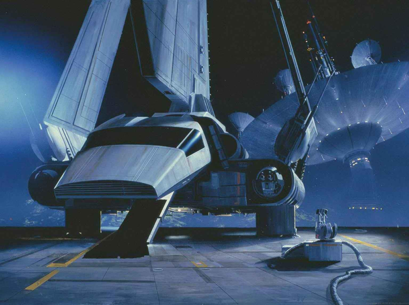 Illustration for article titled AsĂ se hicieron los matte paintings de la primera trilogĂa de Star Wars